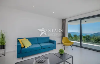 Dvojna vila 264 m², Veprinac, panoramski pogled na more - 9