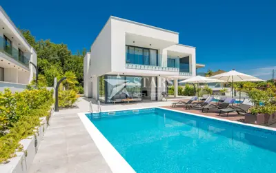 Semi-detached villa 264 m², Veprinac, panoramic sea view