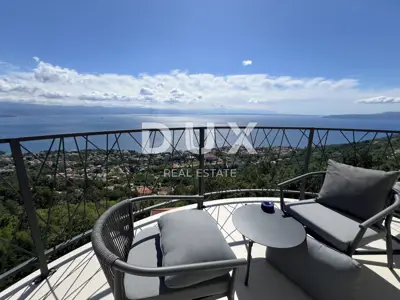 OPATIJA, LOVRAN - exklusive Wohnung mit atemberaubendem Panoramablick und Pool