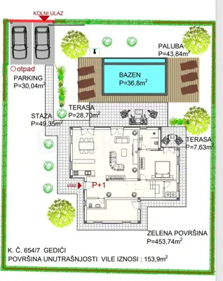 Vila 170 m², Frata kod Poreča, grijani bazen i vrt - 10
