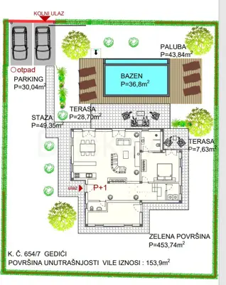 Vila 170 m², Frata kod Poreča, grijani bazen i vrt - 10