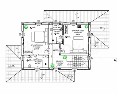 Vila 170 m², Frata kod Poreča, grijani bazen i vrt - 13