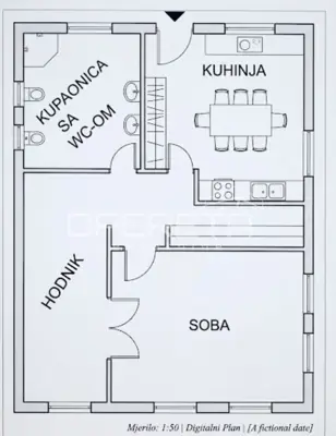 Stan 52,4 m², Rovinj - miran dio, 500 m od mora - 2