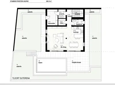 RIJEKA, KOSTRENA - Ekskluzivan dvoetažni stan 209,14 m², novogradnja s - 7