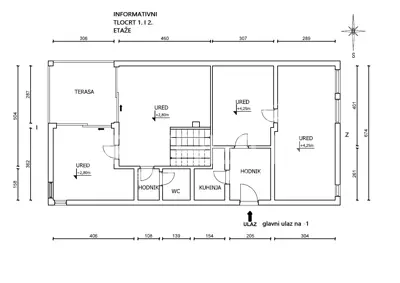 Wohnung/Büro 135 m², Pantovčak - Blick ins Grüne und Parkplatz - 23
