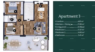 Apartment 126 m², Lovrečica, 2 bedrooms and terrace - 3