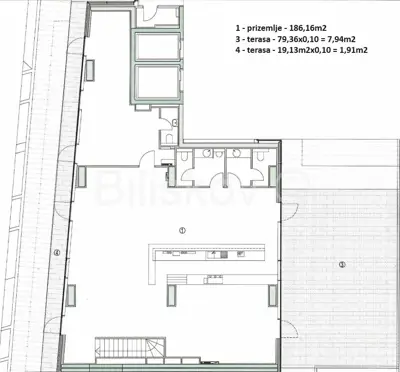 Gewerberaum 300 m², Donji grad, Tuškanova - 12