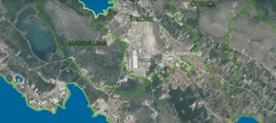 Građevinsko zemljište 1.047 m², Gornje Ražine, uz pristupnu cestu