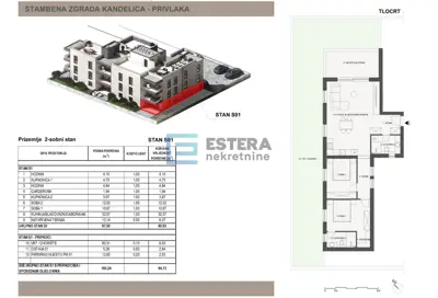 Apartment 94.1 m², Sabunike - garden and parking space