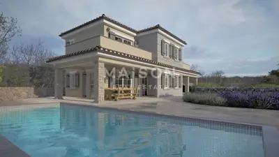 Building plot 1,050 m², Vrbnik - quiet location - 2