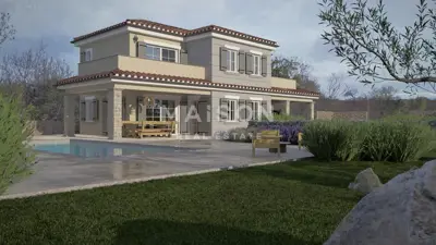 Building plot 1,050 m², Vrbnik - quiet location - 3