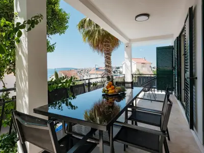 Villa 390 m², Okrug Gornji, Panoramablick auf das Meer - 3