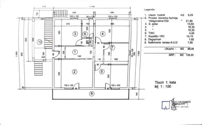 House 157 m², Šišan - shell construction and large plot - 15
