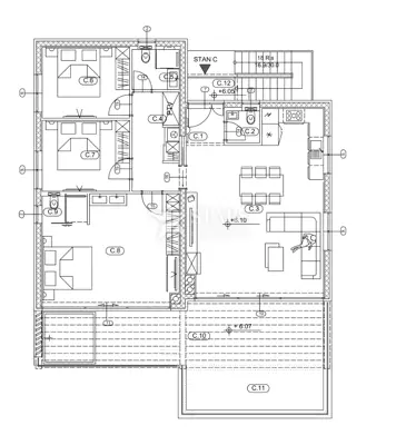 Penthouse, Liganj kod Lovrana, panoramski pogled na more - 8