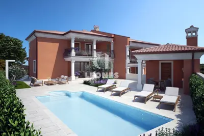 Haus 173 m², Momjan - Pool und 2 Terrassen