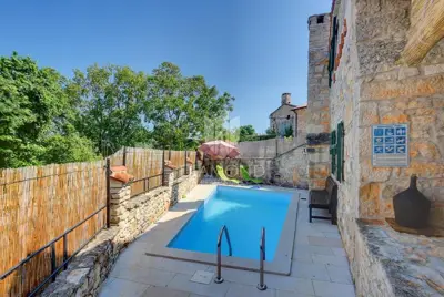 Svetvinčenat, surroundings, Istrian stone house with pool - 12