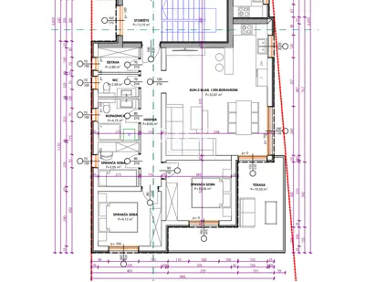 Apartment 84.9 m², Vodice - 3 bedrooms and balcony - 8