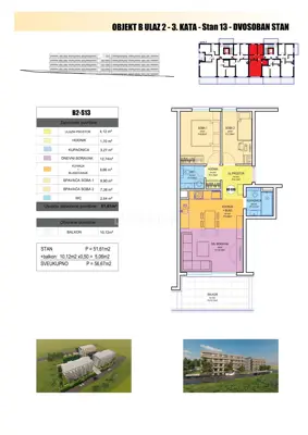 Apartment 57 m², Duilovo, Split - new construction under construction - 15