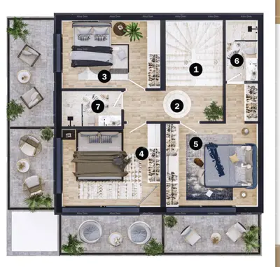 Villa 249 m², Lovrečica, Pool und Terrasse - 8