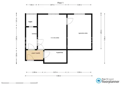 Wohnung 47 m², Stenjevec - 2 Zimmer, möbliert - 12