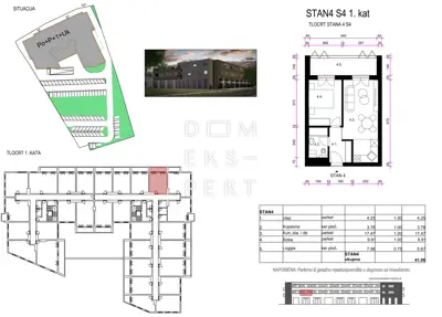 Resnik, Novogradnja, dvosoban stan na prvom katu, 41 m² - 10