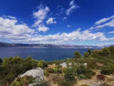 Slatine, građevna parcela, prekrasni panoramski pogled - 5