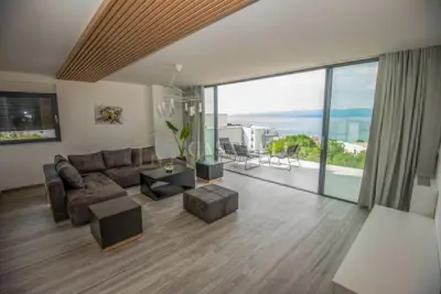 Krk, Malinska - luxuriöses Penthouse mit Meerblick - 8