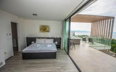 Krk, Malinska - luxuriöses Penthouse mit Meerblick - 16