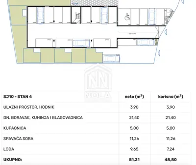 Apartment for sale in Vodice, 48,8 m² - 2