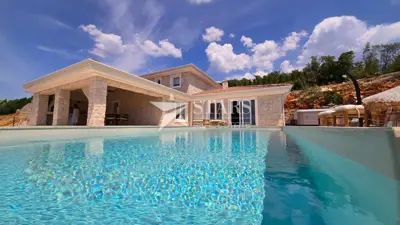 Vila 281 m², Jadranovo - kamena, bazen i jacuzzi