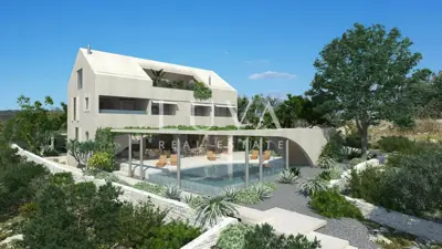 Građevinsko zemljište 1.732 m², Dvornica, Rogoznica - pogled na more - 11