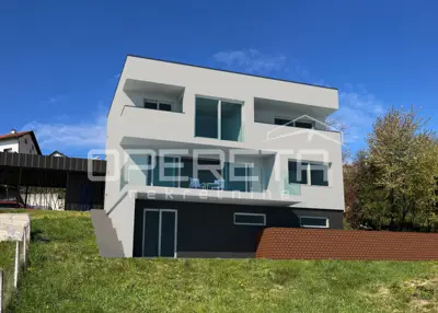 Zemljište, Gornji Stenjevec, projekt i panoramski pogled na Zagreb