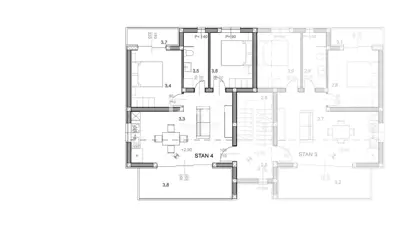 Apartment 62 m², Povljana - 2 terraces and sea view - 8