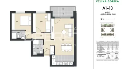 PRODAJA, VELIKA GORICA – NOVOGRADNJA | 3-SOBNI STAN 83 m² S 2 KUPAONICE I LOGGIJ - 9