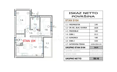 Apartment for sale in Centar, 59,2 m² - 5
