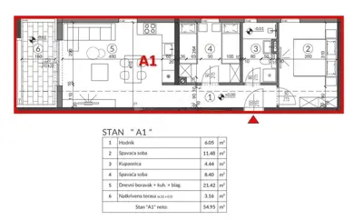 Wohnung zum Kauf in Veruda, 67,6 m² - 2
