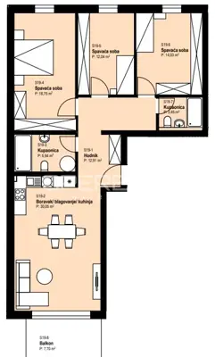 Stan 104 m², Žitnjak - 4 sobe, balkon i parkirno mjesto - 13