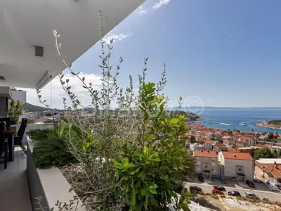 Wohnung, Makarska, 1 Schlafzimmer, Loggia und Garten