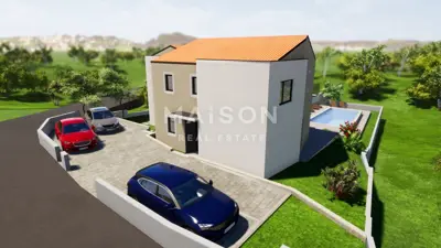 Građevinsko zemljište, Otok Krk - Malinska, dozvola za dvojnu vilu - 6