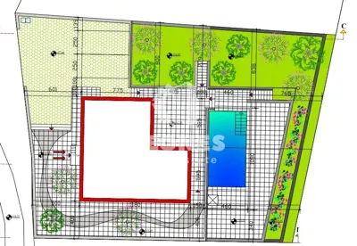 Baugrundstück 702 m², Brtonigla, Hausprojekt mit Pool - 3