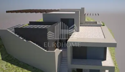 Land 614 m², Sali - sea view and building permit - 4