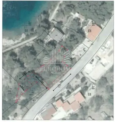 Land 614 m², Sali - sea view and building permit - 10