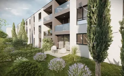 Neubau! Wohnung mit zwei Schlafzimmern und zwei Parkplätzen zu verkaufen, Pula, Valdebek
