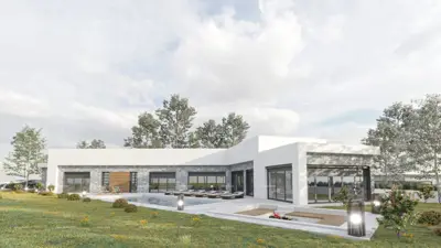 Building plot with building permit for the construction of a modern family house, near Barban!