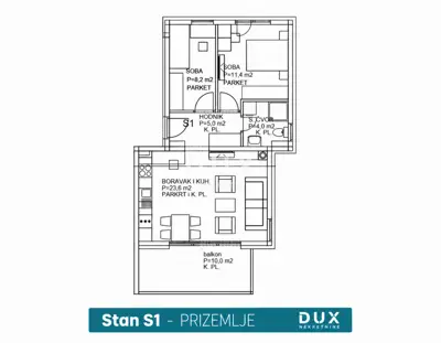 Wohnung 59,7 m², Rogoznica - Meerblick und Balkon - 13
