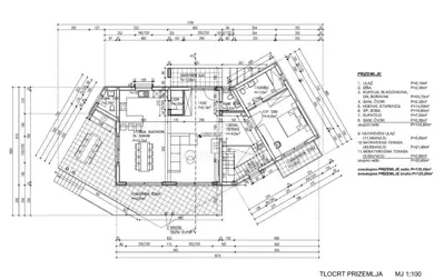 Building plot, Pićan - building permit and house project with pool - 8
