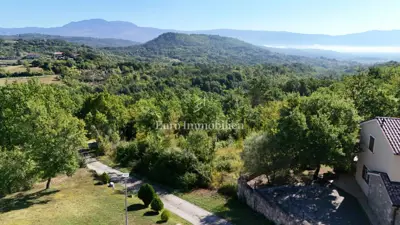 Building plot, Pićan - building permit and house project with pool