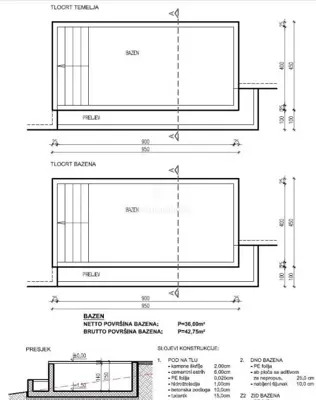 Building plot, Pićan - building permit and house project with pool - 7