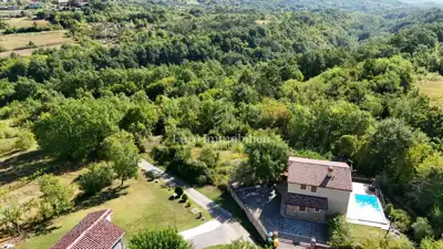 Building plot, Pićan - building permit and house project with pool - 3
