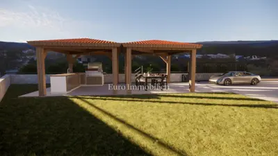 Kuća 135 m², Vrbnik - bazen i roh bau faza - 11